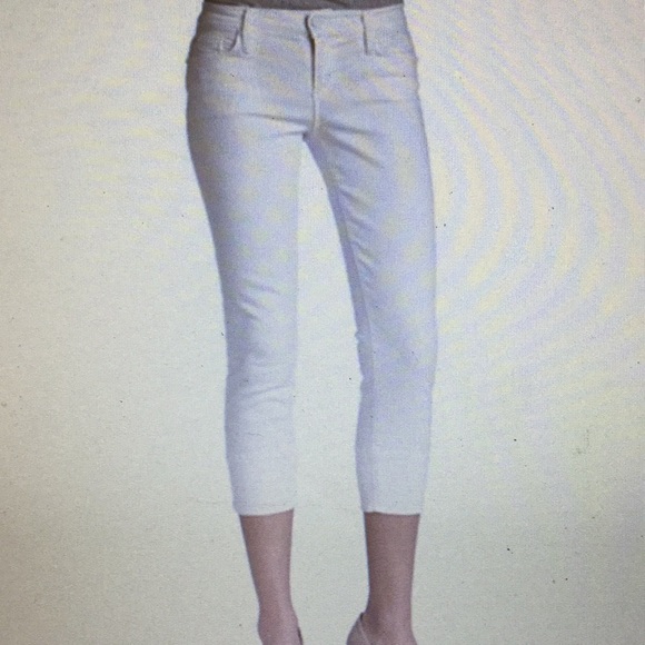 Joe's Jeans Denim - Joe’s jeans cuff crop white jeans w raw hem